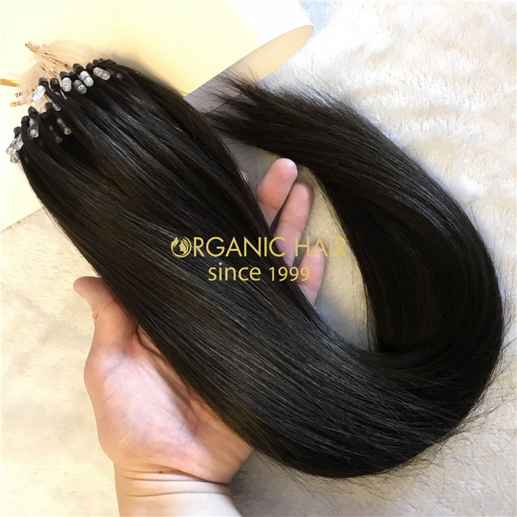 Micro loop hair extensions 150gram #1B color X61